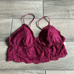 Dorina burgundy lace bralette